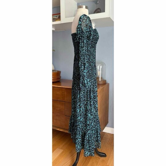 MISA Los Angeles Rashida Smocked Midi Dress - Picture 3 of 12